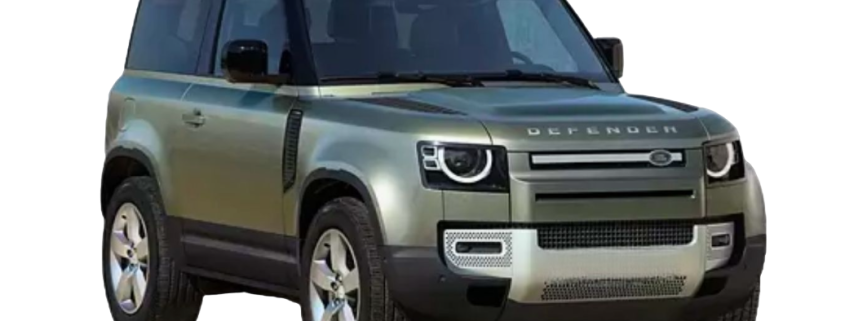 New shape land rover defender with white roof