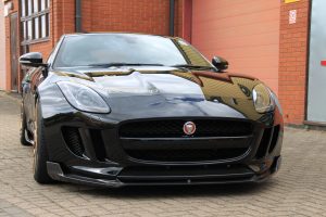 Jaguar f-type carbon fibre front splitter