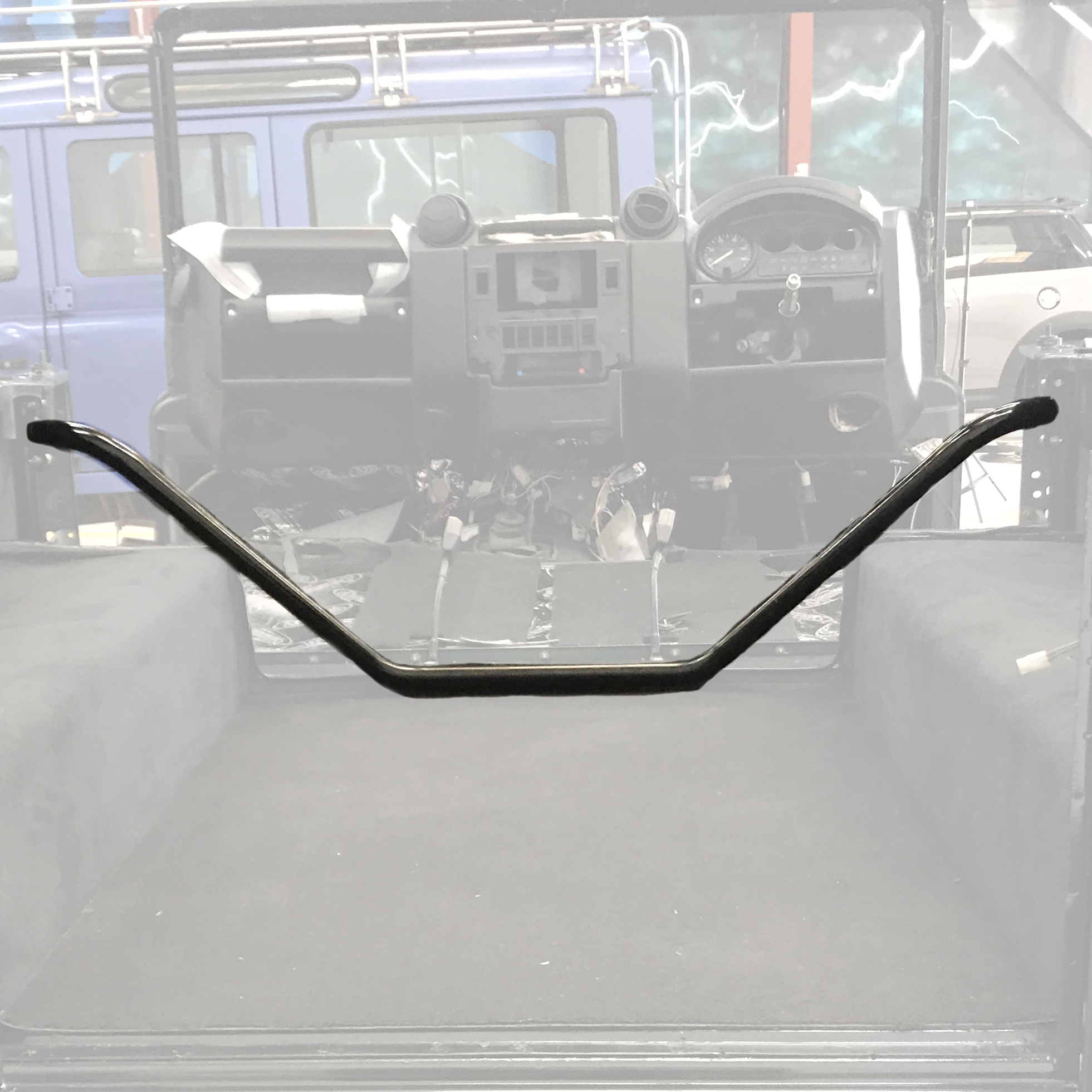 thumbnail interactive-video image 1 of Britpart Defender Bulkhead Removal Kit – Extra Leg Room Mod, Bar & Fixings, DA1810 1 of 6