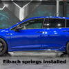 Eibash springs installed on vw golf