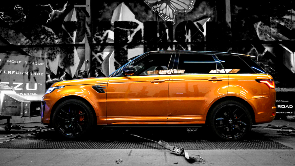 Range rover typhon on dyno