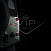 Photo showing back of land rover defender with paramount vip design logo overlay
