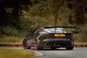 F-type carbon fibre gt rear wing