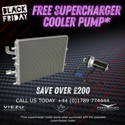 Free high performance supercharger cooler pump (£225 value) when you purchase the upgraded supercharger cooler.
