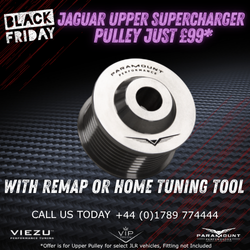 £99 upper supercharge pulley when you book a remap or buy home tuning tool