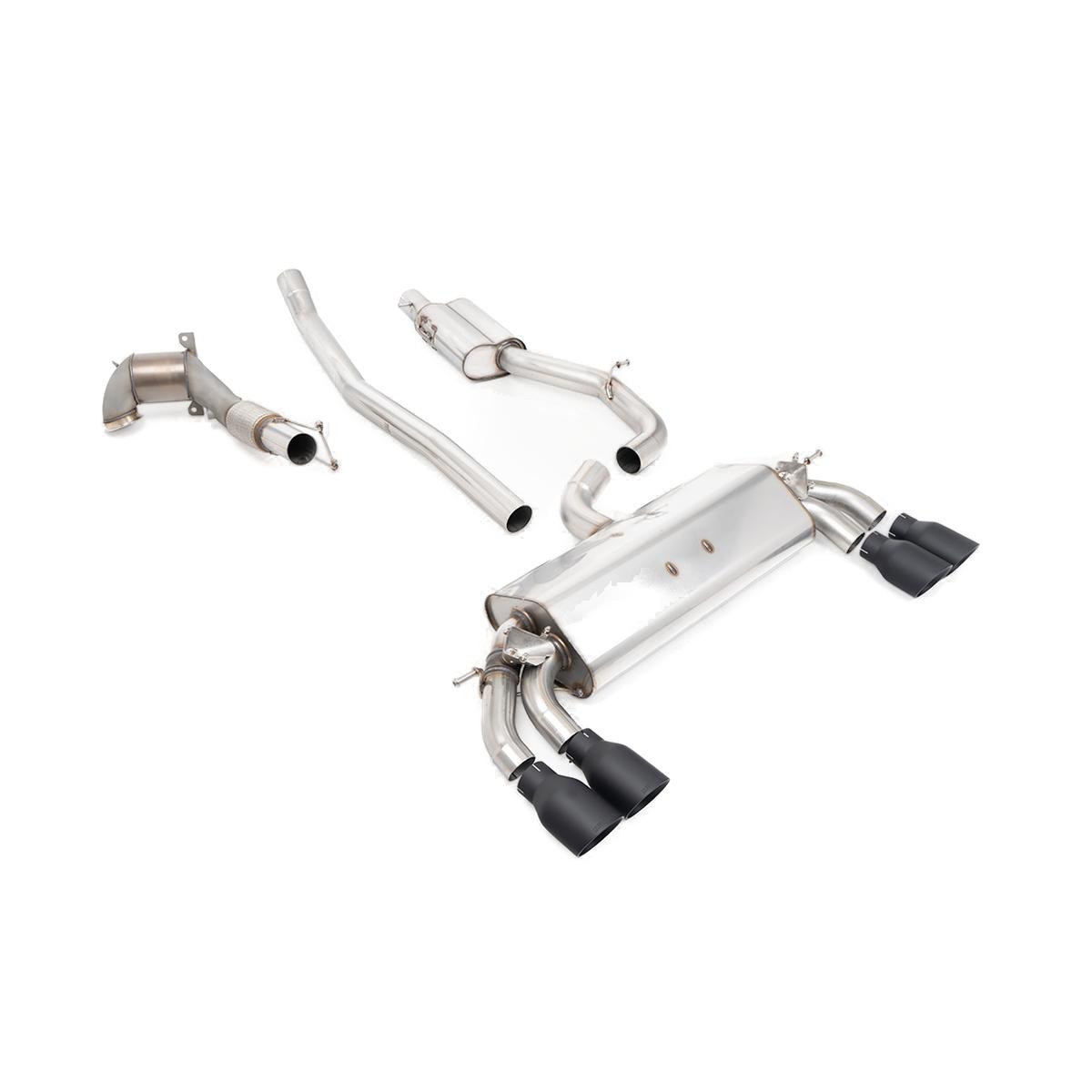 Audi s3 20 tfsi quattro 3 door 8v8v2 non gpf equipped models only exhaust system