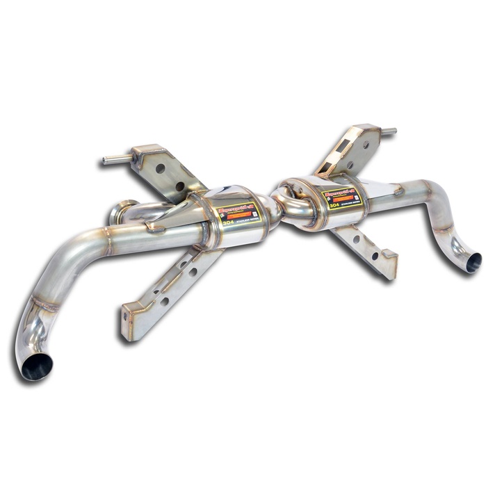 Audi r8 plus coup 5 2i v10 550 hp 2012 2015 exhaust system supersprint kit 03996