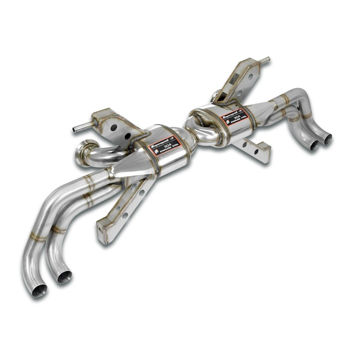 Audi r8 spyder 5 2i v10 525 hp 2009 2012 exhaust system supersprint kit 04024