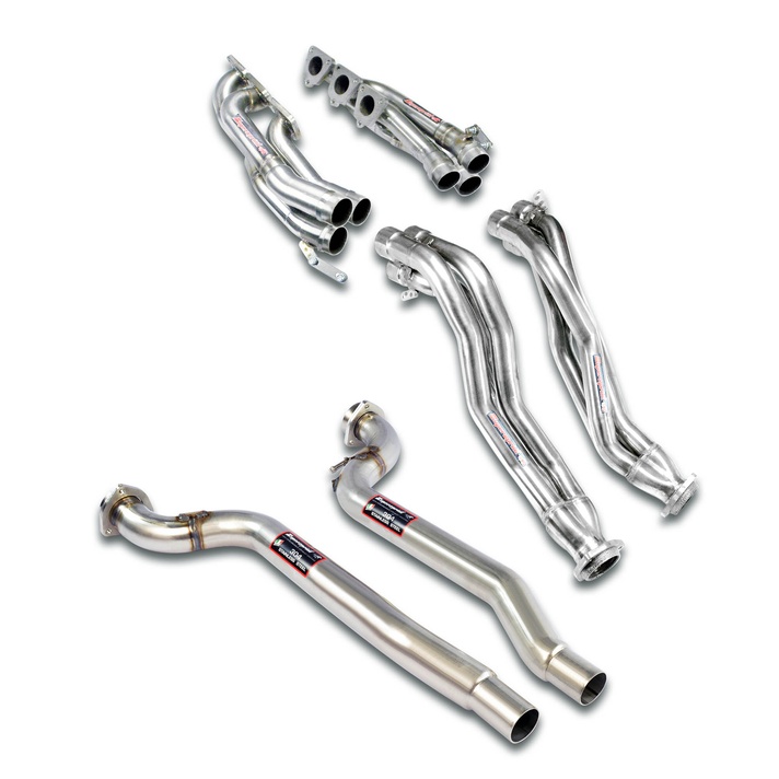 Audi s4 quattro sedan avant 3 0 tfsi v6 333 hp 2007 2015 headers system exhaust system supersprint kit 03447