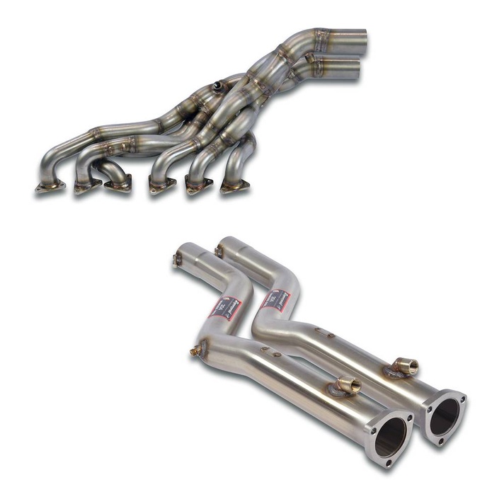 Bmw e46 m3 csl 3 2i us version 03 04 race 2 x 63 5mm exhaust system supersprint kit 09322