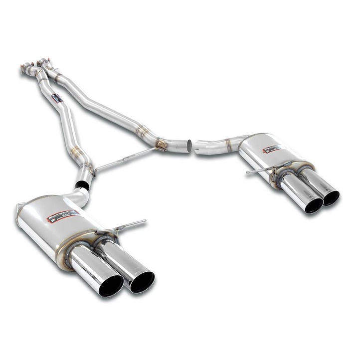 Bmw e63 coup m6 5 0i v10 05 exhaust system supersprint kit 10452