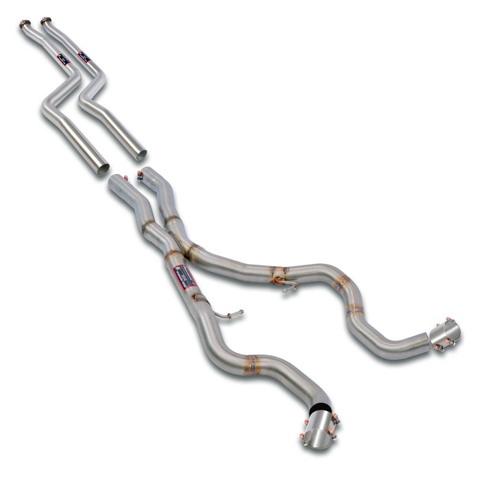 Bmw e93 cabrio 335is bi turbo 326 hp n54 engine 10 13 exhaust system supersprint kit 05501