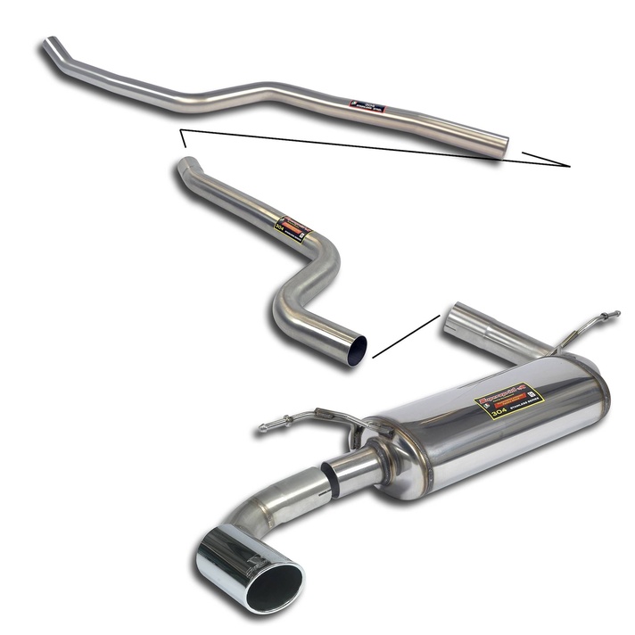 Bmw f20 f21 lci 118i n13 engine 4 cylinder 136 hp 2014 2016 exhaust system supersprint kit 04362