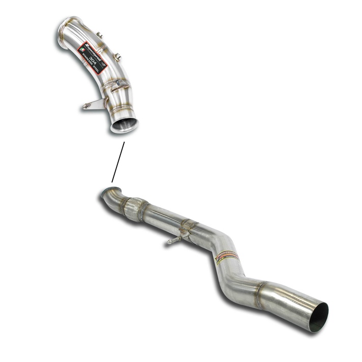 Bmw f87 m2 coup n55 370 hp 2016 2018 for oem cat back m performance kit exhaust system supersprint kit 09114
