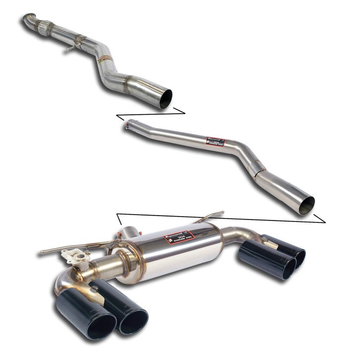 Bmw f87 m2 coup n55 370 hp 2016 2018 with valve exhaust system supersprint kit 09102