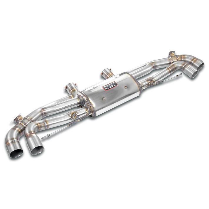 Bmw g06 x6 m60i xdrive mild hybrid s68 4 4l v8 530 hp models with opf 2022 with valve exhaust system supersprint kit 08316