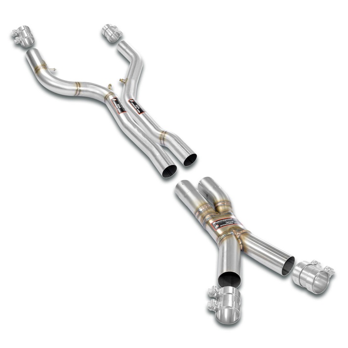 Bmw g83 m4 competition convertible xdrive s58 510 hp models with opf 2022 exhaust system supersprint kit 10188