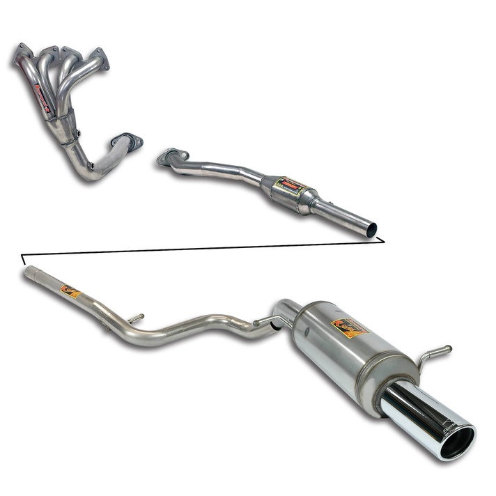 Citro n c2 vts 1 6i 16v 125hp 05 09 exhaust system supersprint 03449