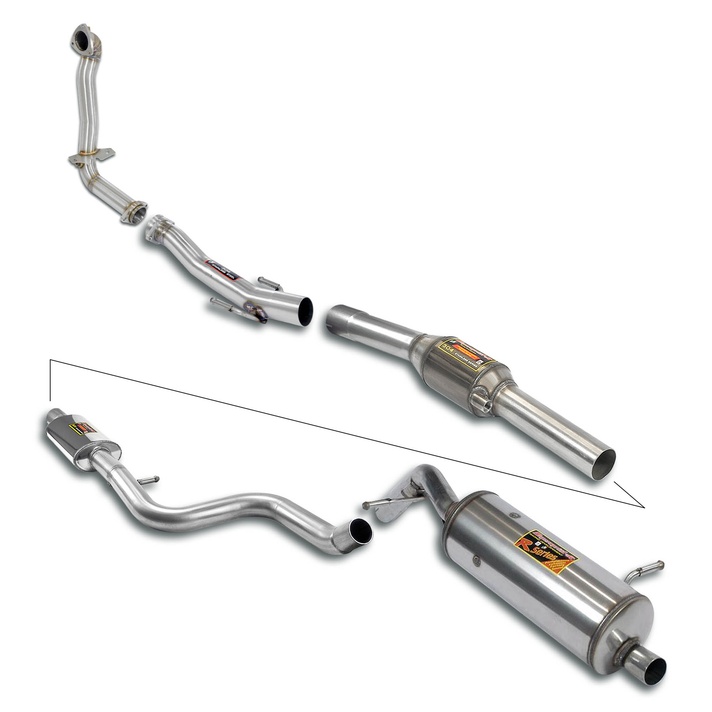 Citro n ds3 racing thp 1 6i 16v 207 hp 2011 2015 exhaust system supersprint 03467