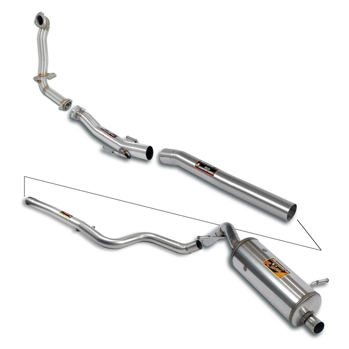 Citro n ds3 racing thp 1 6i 16v 207 hp 2011 2015 exhaust system supersprint kit 11758