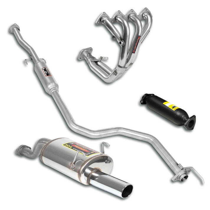 Honda acura integra 4d sedan 1 8 vti 170 hp 180 hp 94 00 exhaust system supersprint 03708