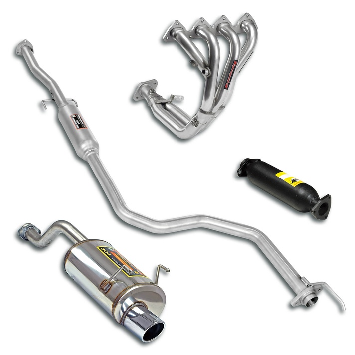 Honda civic 3d type r 1 6 vti 185 hp 97 00 exhaust system supersprint 03684