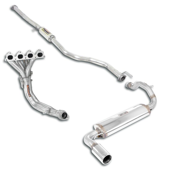 Honda civic 3p 1 6i 16v 107 hp non kat 87 89 exhaust system supersprint 03672