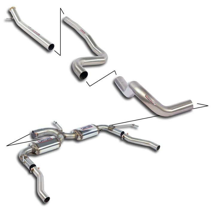 Peugeot 308 gti thp 1 6 16v 272 hp 2018 exhaust system supersprint kit 17151