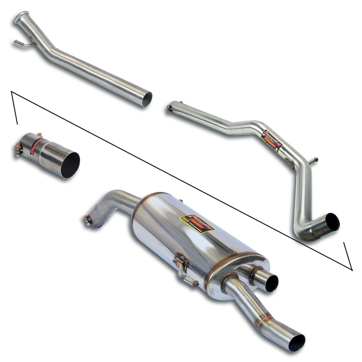Peugeot rcz 1 6 thp 156 hp 2010 2014 exhaust system supersprint kit 17185