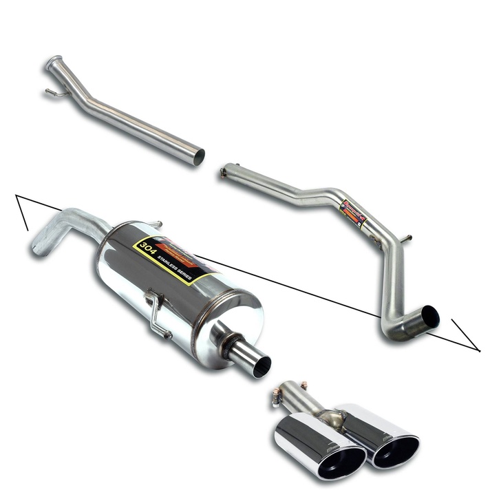 Peugeot rcz 1 6 thp 200 hp 2010 2015 exhaust system supersprint kit 17192
