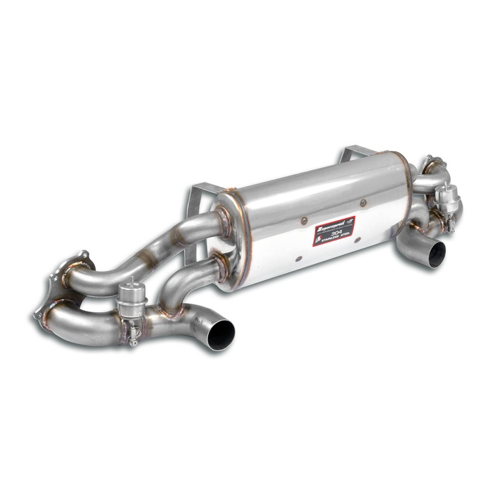 Porsche 718 boxster 25 years edition 4 0l 400 hp models with gpf 2021 with valve exhaust system supersprint kit 17342