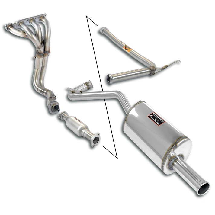 Renault clio i 1 8 16v exhaust system supersprint kit 18896