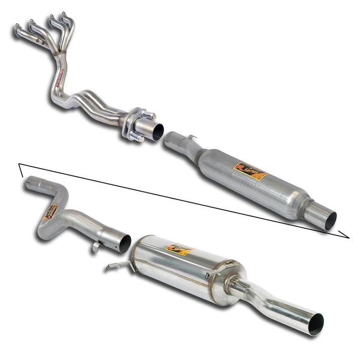 Vw golf i cabrio 1 6 84 88 exhaust system supersprint kit 19879