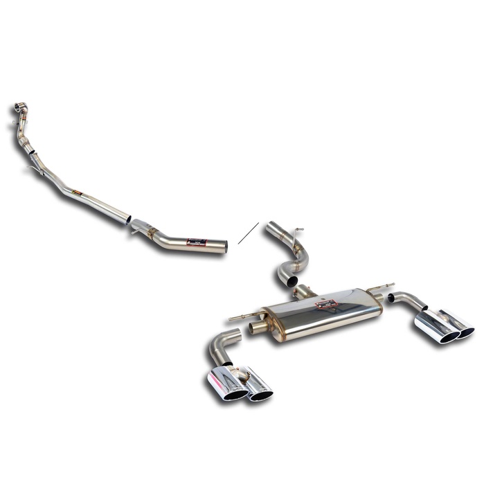 Vw golf vii r 2 0 tfsi 300 hp 2014 2016 exhaust system supersprint kit 20349