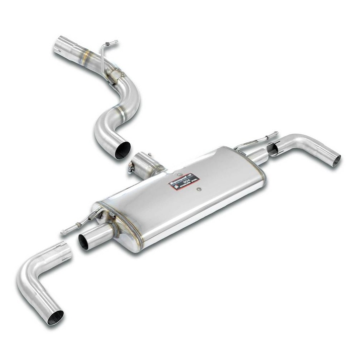 Vw golf viii r 2 0 tfsi 320 hp models with gpf 2021 exhaust system supersprint kit 20543