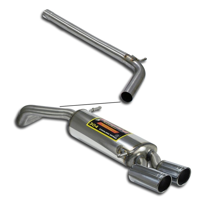 Vw polo 6c gti 1 8 tsi 3d 5d 192 hp 2015 2017 exhaust system supersprint kit 19845