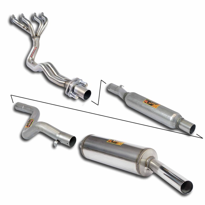 Vw scirocco gli 1 5 7 82 exhaust system supersprint kit 20596