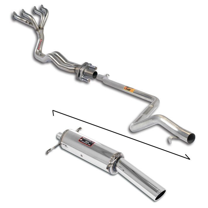 Vw scirocco gti 1 8 84 exhaust system supersprint kit 20623