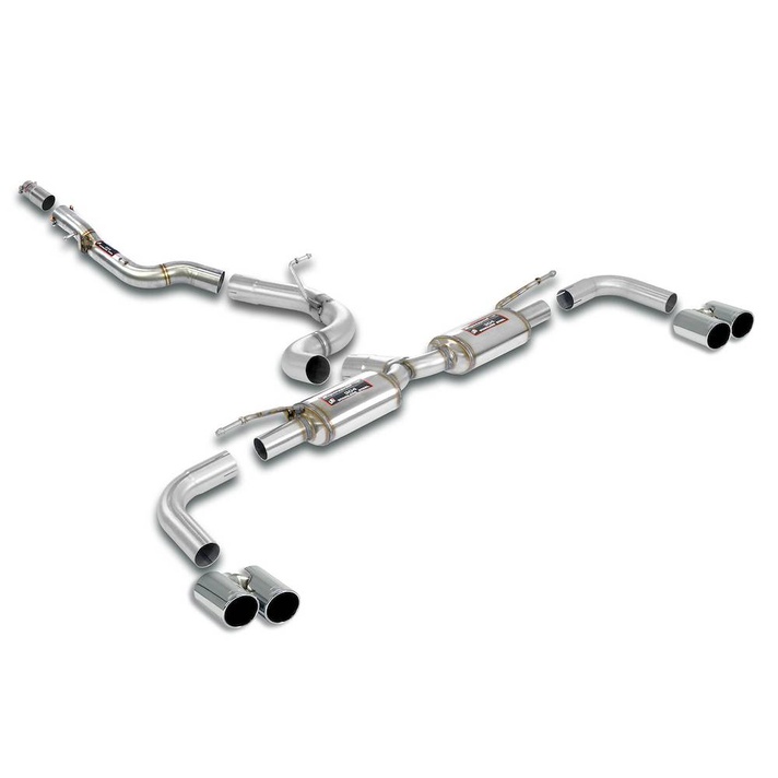 Vw t roc r 2 0 tfsi 300 hp models with gpf 2021 exhaust system supersprint kit 21025