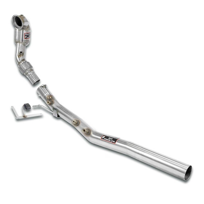 Vw t roc r 2 0 tfsi 300 hp models with gpf 2021 exhaust system supersprint kit 21029