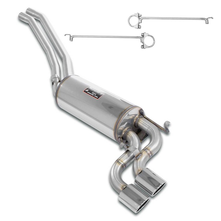 Mercedes c126 500 560 sec for amg m157 5 5l v8 twin turbo engine conversion exhaust system supersprint 04990