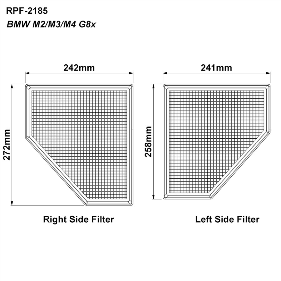 ramair-foam-air-filter-bmw-m2-m3-m4-3t-s58-pair-diagram Ramair foam air filter bmw m2 m3 m4 3t s58 pair diagram