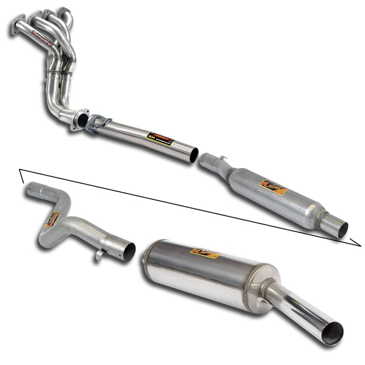 Vw golf i gti 1 8i 2 0i 16v engine conversion 11 83 exhaust system supersprint 06513