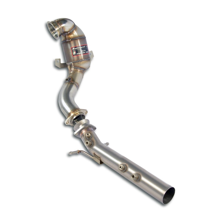 Vw polo 2g gti tfsi 2 0l 200 hp models with gpf 2018 2021 exhaust system supersprint 06502