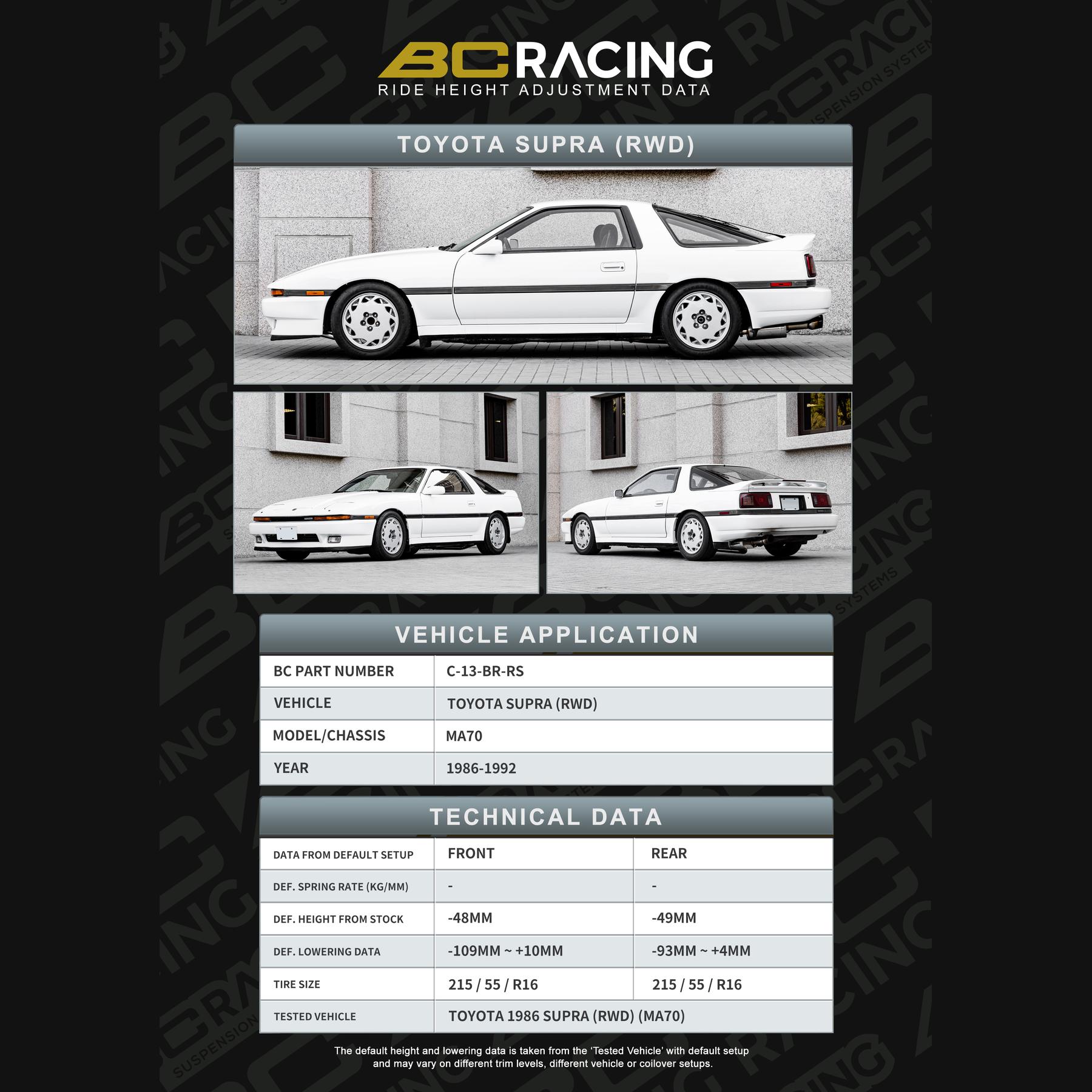 c-13-br-rs_toyota_supra-vehicle_lowering_data-c-13-br-rs C 13 br rs toyota supra vehicle lowering data c 13 br rs