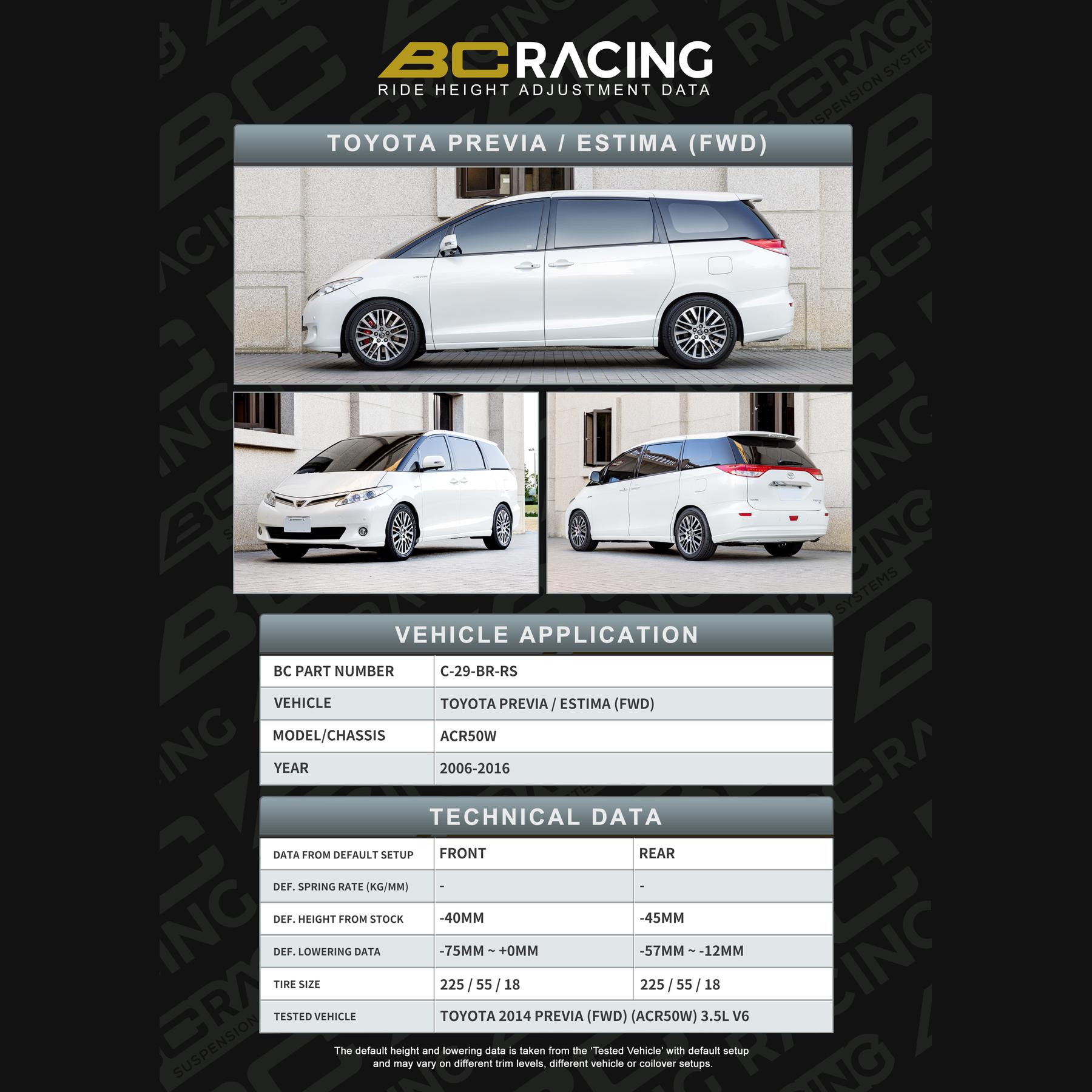 c-29-br-rs-data_toyota_previa-vehicle_lowering_data-c-29-br-rs C 29 br rs data toyota previa vehicle lowering data c 29 br rs