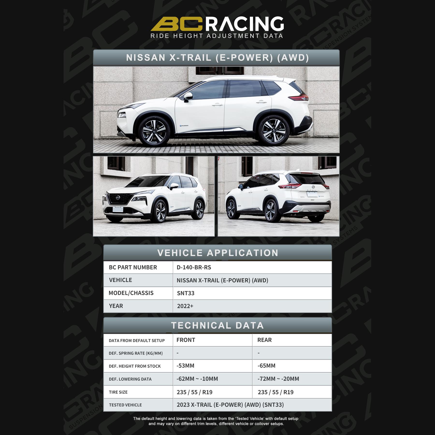 d-140-br-rs_nissan_x-trail_e-power_awd-vehicle_lowering_data-d-140-br-rs D 140 br rs nissan x trail e power awd vehicle lowering data d 140 br rs
