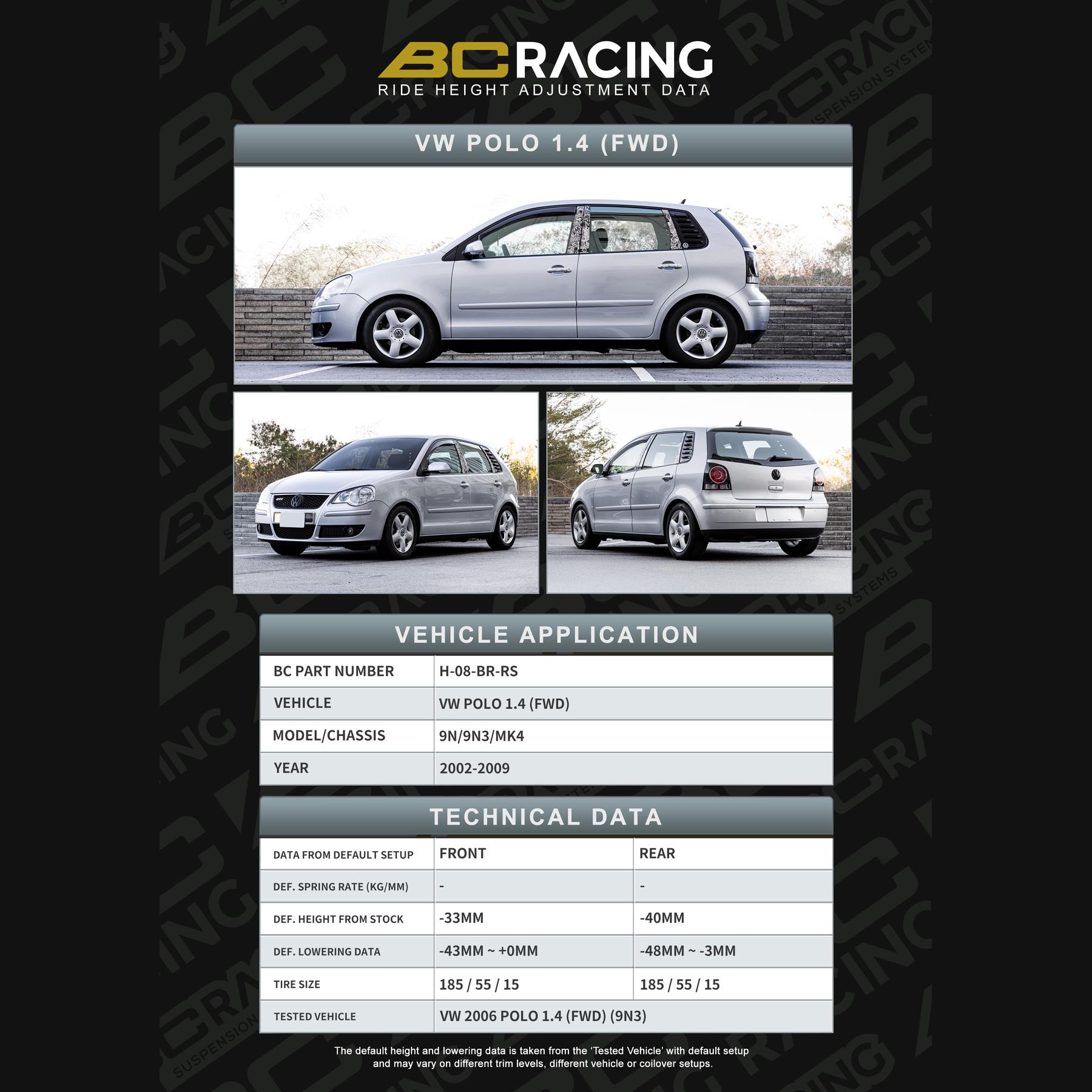 h-08-br-rs-data_volkswagen_polo_14-vehicle_lowering_data-h-08-br-rs H 08 br rs data volkswagen polo 14 vehicle lowering data h 08 br rs