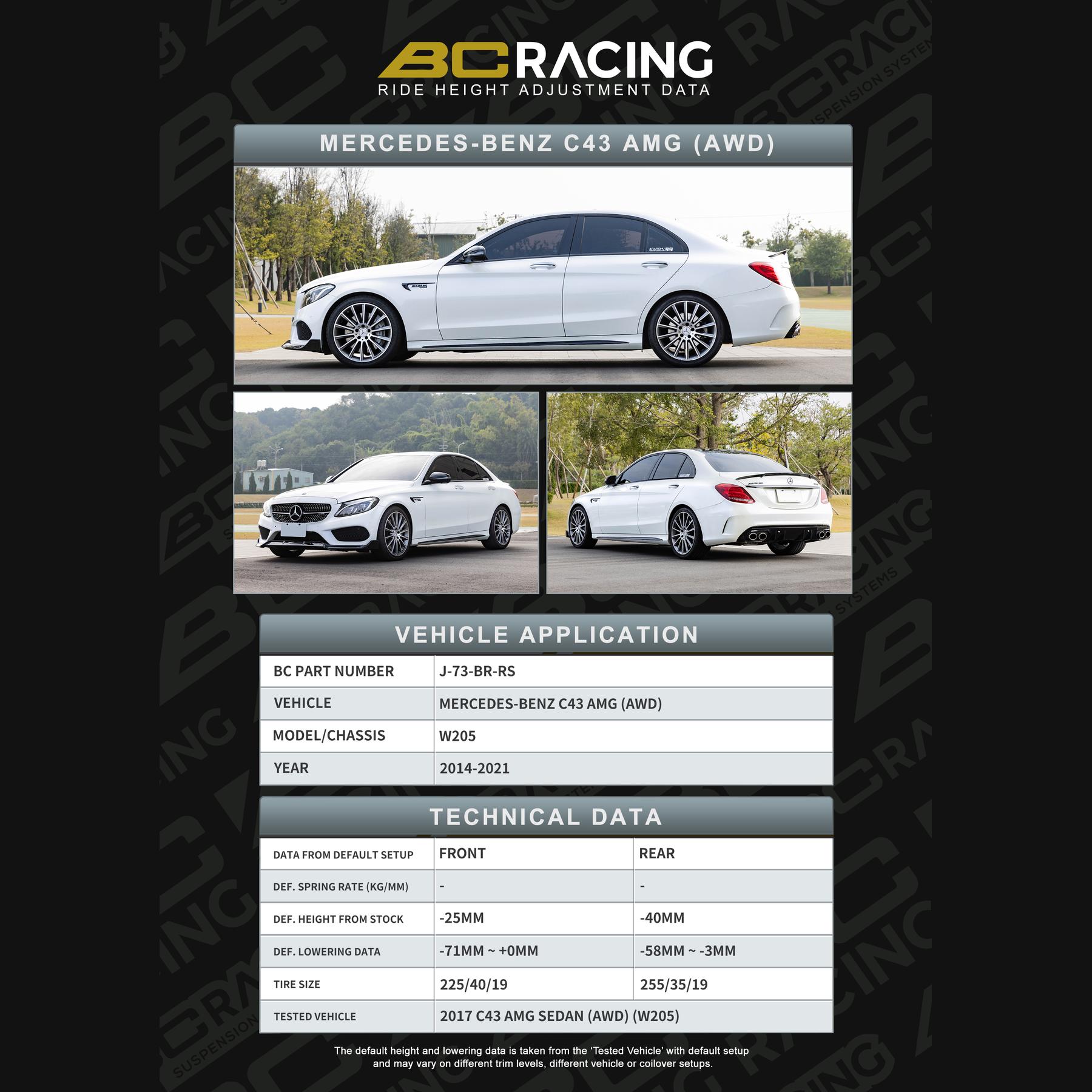 j-73-br-rs-data_mercedes_c43_amg_awd-vehicle_lowering_data-j-73-br-rs J 73 br rs data mercedes c43 amg awd vehicle lowering data j 73 br rs