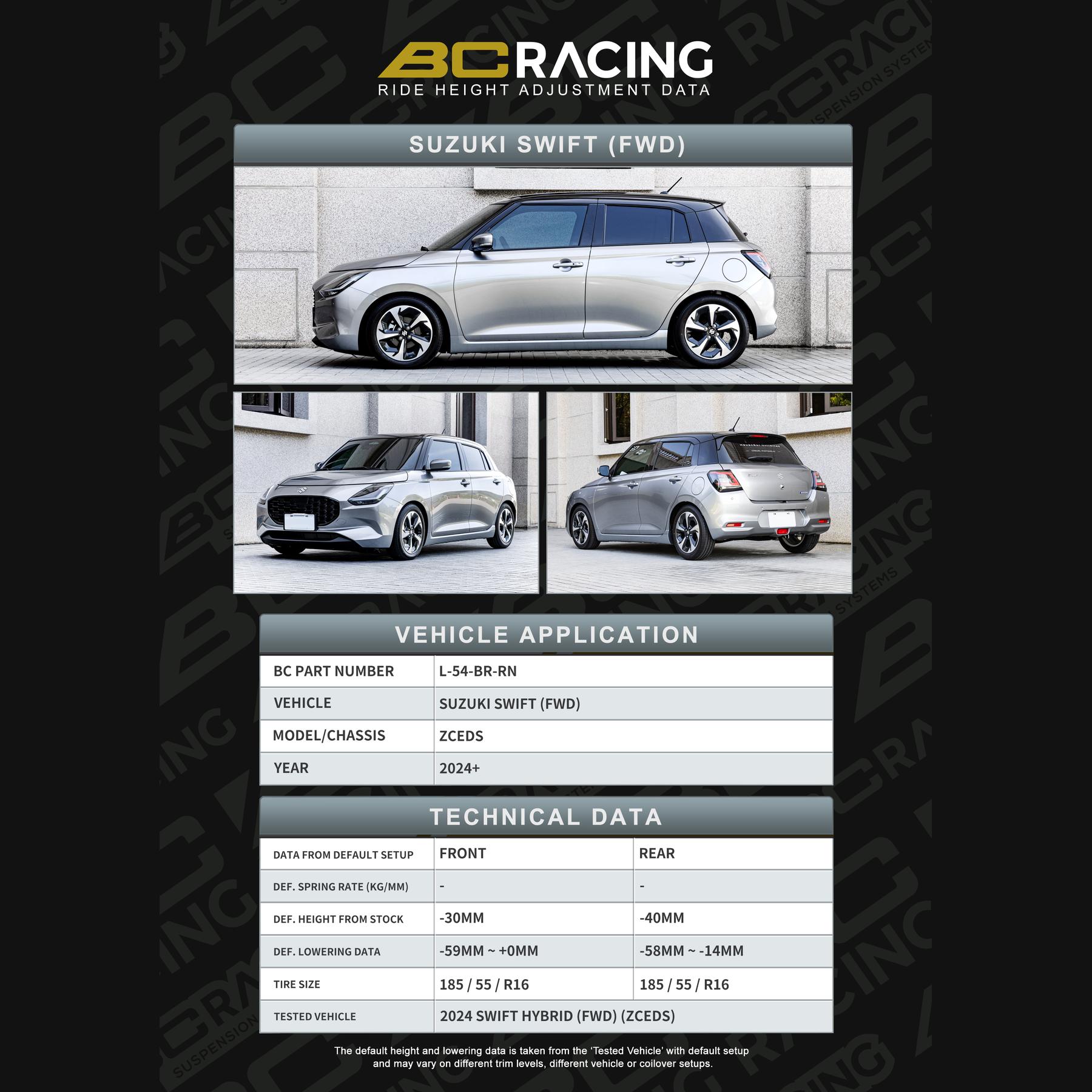 l-54-br-rn-data_suzuki_swift_fwd-vehicle_lowering_data-l-54-br-rn L 54 br rn data suzuki swift fwd vehicle lowering data l 54 br rn